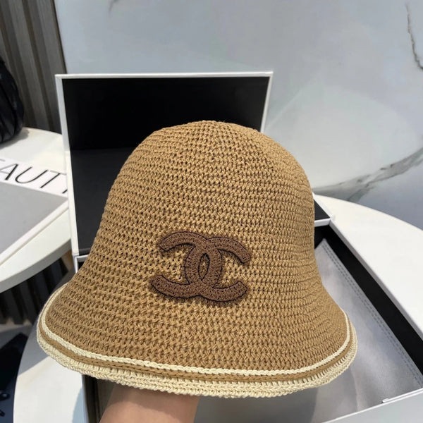 STRAW BUCKET HAT IN BROWN 672973