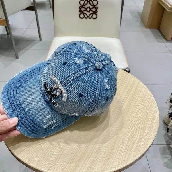BASEBALL HAT WITH LOGO IN JEAN 674125