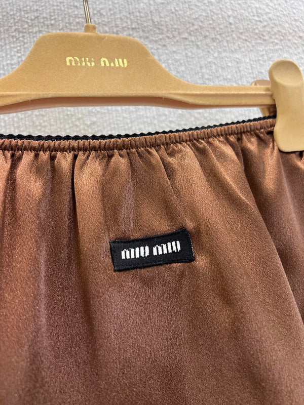 MIUMIU SATIN SKIRT 268884