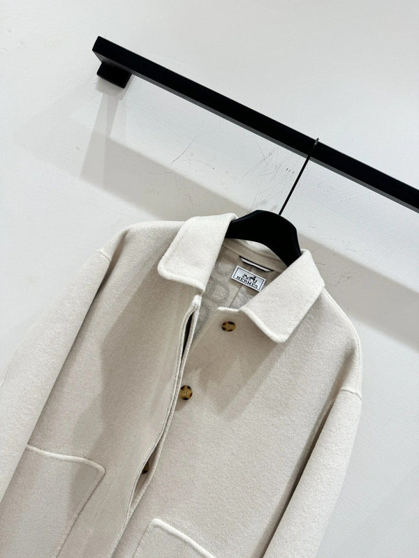 HERMES 25S LONG CASHMERE COAT 154
