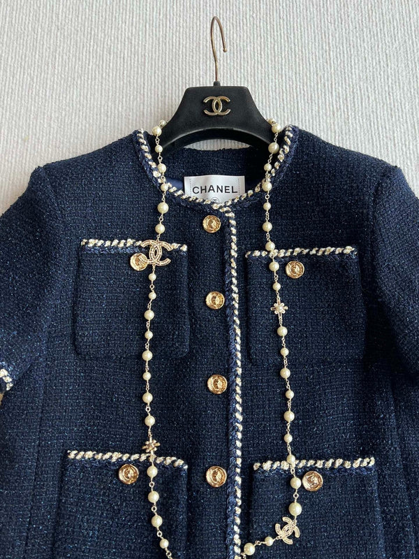 CHANEL SHORT-SLEEVE WOOL JACKET STYLE 29