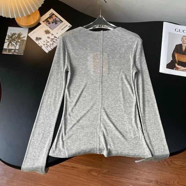 MIUMIU LONG-SLEEVE T-SHIRT STYLE 46