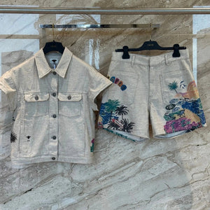 DIOR 25S SHIRT AND SHORTS SET 458
