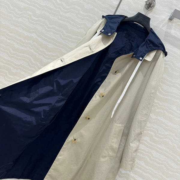 MIUMIU LONG HOODED JACKET 276223