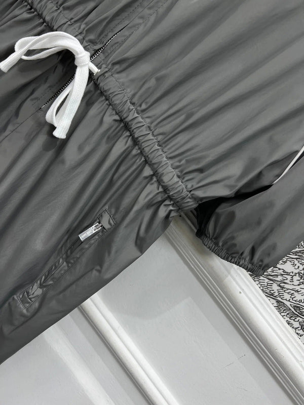 GIACCA CON CAPPUCCIO MIU 25S GRIGIA IN NYLON 263119