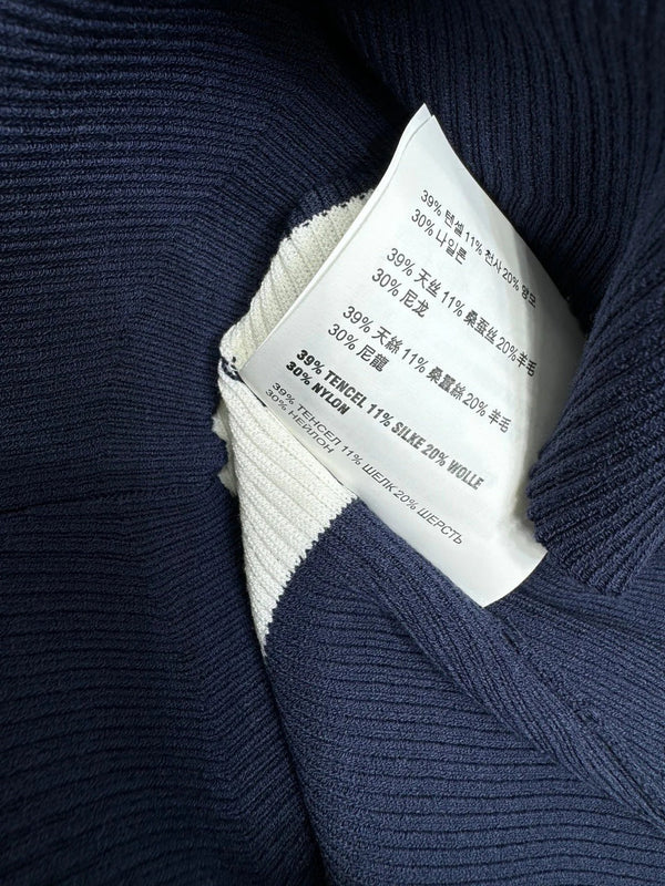 GILET IN MAGLIA A RIGHE GHIACCIO MIU 25S 2264118