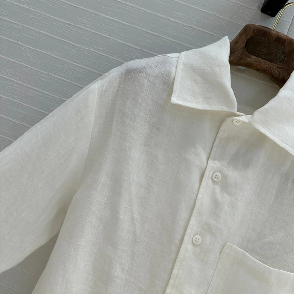 LP WHITE LINEN SHIRT 264286