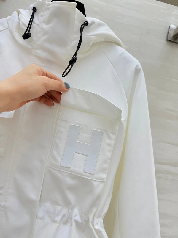 HERMES 25S HOODED JACKET 073