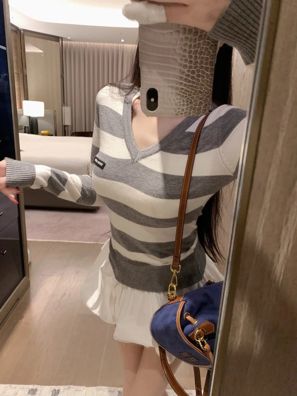 MIUMIU TOP AND SKIRT SET STYLE 443