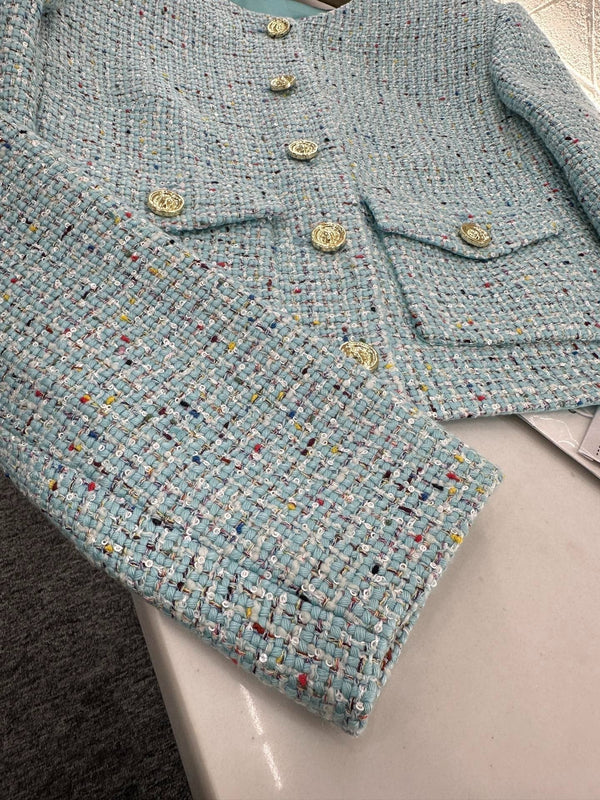 CHANEL MULTICOLOR KNITTED CARDIGAN 276610