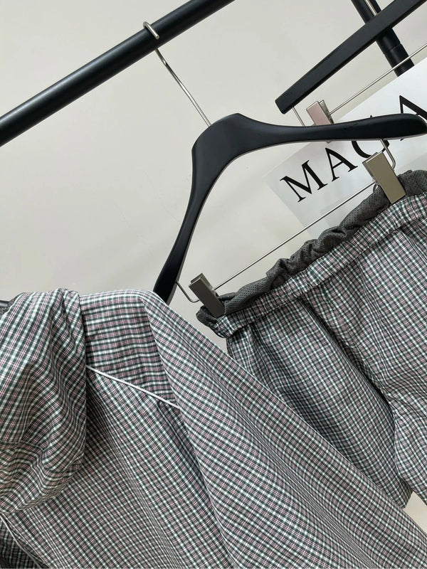 MIUMIU ACTIVEWEAR SET MOTIVO A SCACCHI 267917