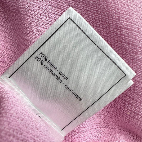 CHANEL SHORT SLEEVE CREW NECK KNIT TOP 263667