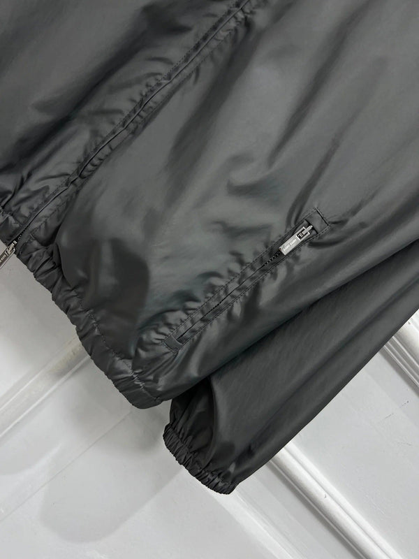 GIACCA CON CAPPUCCIO MIU 25S GRIGIA IN NYLON 263131