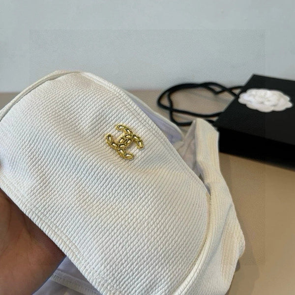 CC BIKINI SWIMSUIT SET IN WHITE 629244