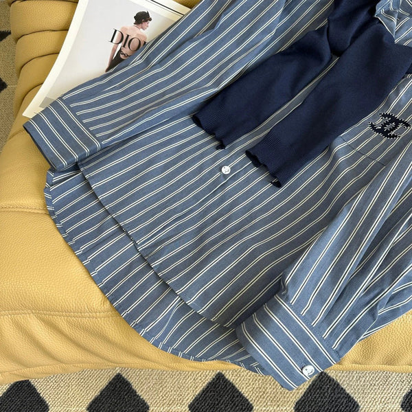 CHANEL SHIRT WITH SCARF DETAIL STYLE 51