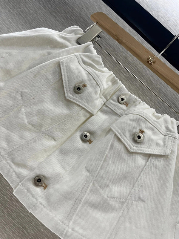 COMPLETO GIACCA E GONNA IN DENIM MIUMIU 274647