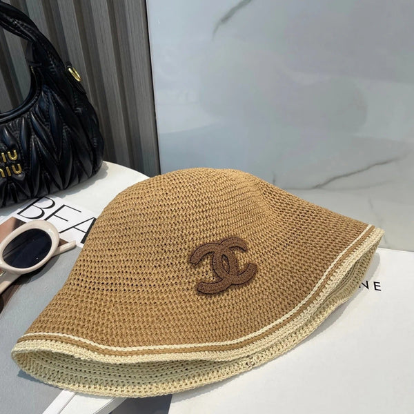 STRAW BUCKET HAT IN BROWN 672973