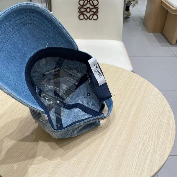 BASEBALL HAT WITH LOGO IN JEAN 674125