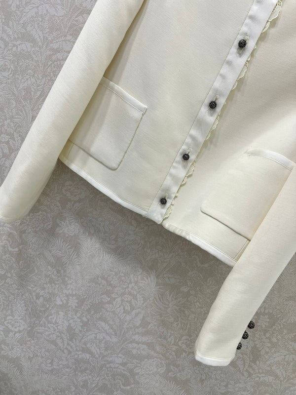 DIOR 25S SILK-BLEND KNIT JACKET STYLE 173