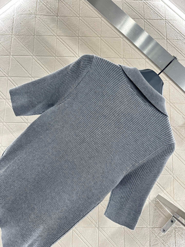 MIUMIU SHORT-SLEEVE KNIT POLO SHIRT STYLE 99