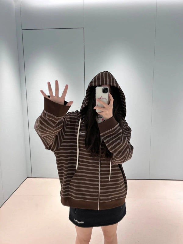 MIUMIU FLEECE HOODED JACKET STYLE 18
