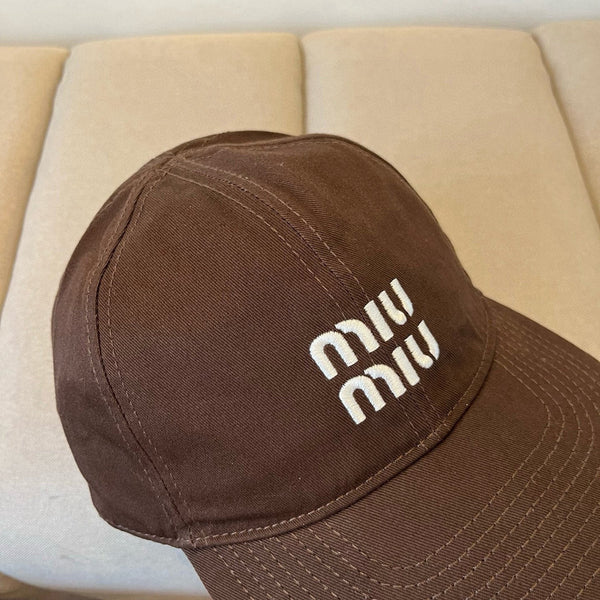 MM BASEBALL CAP IN BROWN KHAKI FABRIC STYLE 6
