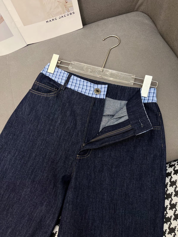 SET SLEEVELESS TOP AND DENIM PANTS 263282