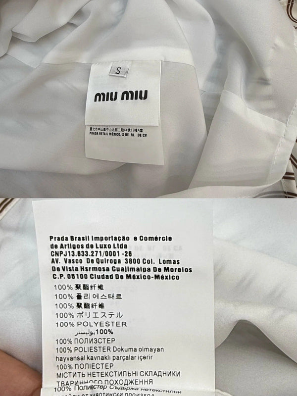 MM STRIPED LAPEL DRESS 25S IN POLYESTER 266615