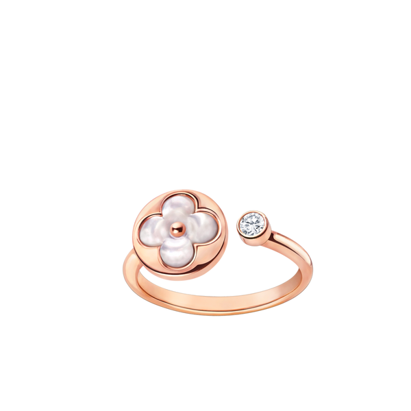 SUN 1 DIAMOND PINK MOP RING