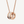 ZERO 1 WHITE CERAMIC PINK GOLD NECKLACE