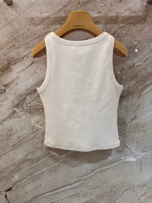 Miu Hand-beaded camisole