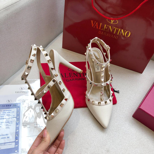 Valentino Rockstud Caged Pump Leather