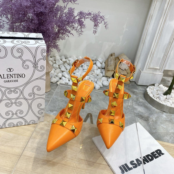 Valentino Rockstud Caged Pump 95mm Sheepskin 239531