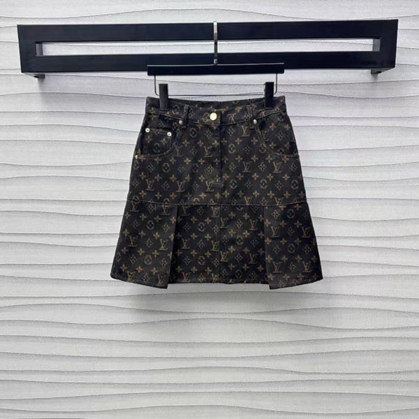 Completo in denim con monogramma LV