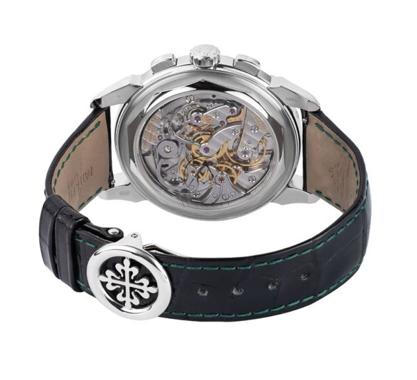 Patek Philippe Patek Philippe Calendario Perpetuo Cronografo Quadrante Verde Platino 41 mm