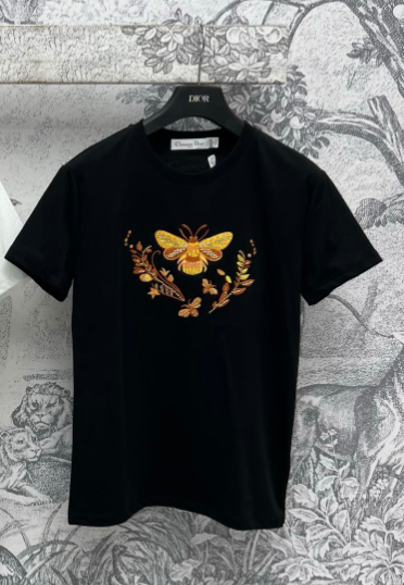 CD 25 Yellow Butterfly Short-sleeved T-shirt cotton