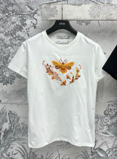 CD 25 Yellow Butterfly Short-sleeved T-shirt cotton