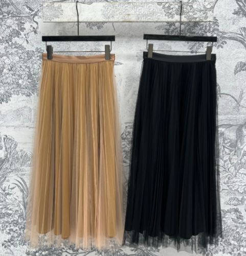 CD 25 Pleated Gauze Skirt cotton Polyester