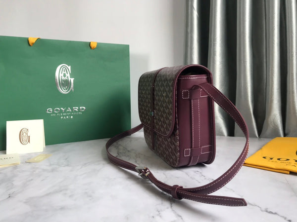 BORSA BELVEDERE MM 28CM TELA BORDEAUX