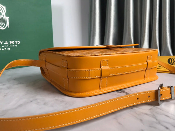 BORSA BELVEDERE MM 28CM TELA GIALLA