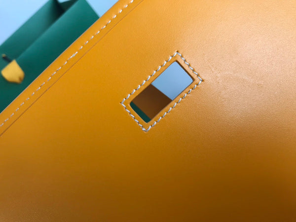 BORSA BELVEDERE MM 28CM TELA GIALLA