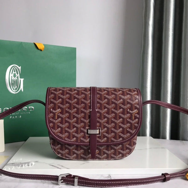 BORSA BELVEDERE PM 21CM TELA BORDEAUX