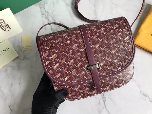 BORSA BELVEDERE PM 21CM TELA BORDEAUX