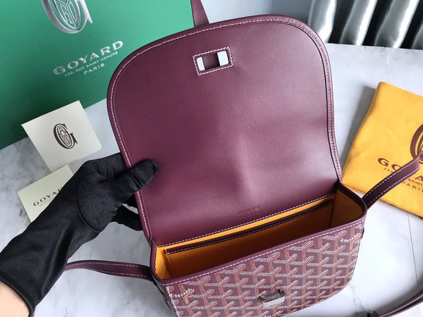 BORSA BELVEDERE PM 21CM TELA BORDEAUX