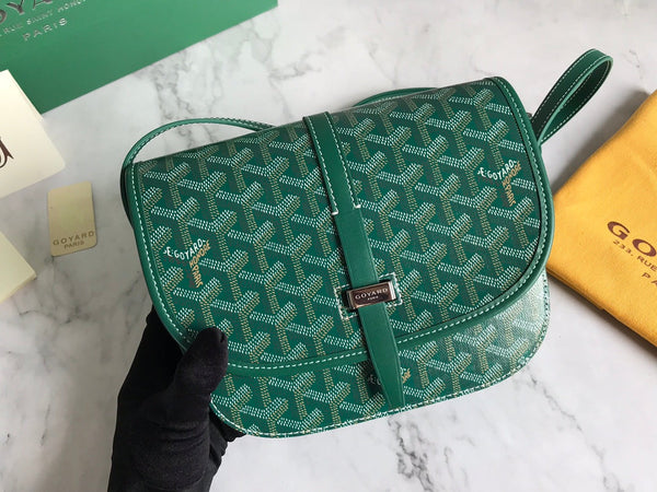 BORSA BELVEDERE PM 21CM TELA VERDE