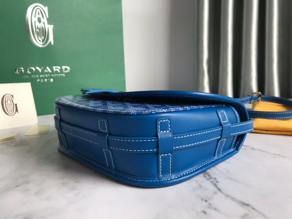 BORSA BELVEDERE PM 21CM TELA AZZURRA CIELO