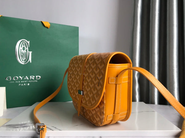 BORSA BELVEDERE PM 21CM TELA GIALLA