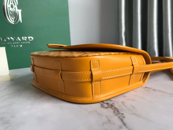 BORSA BELVEDERE PM 21CM TELA GIALLA