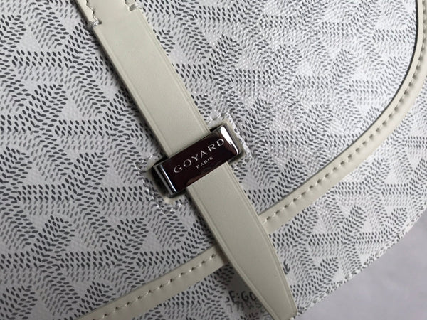 BORSA BELVEDERE PM 21CM TELA BIANCA