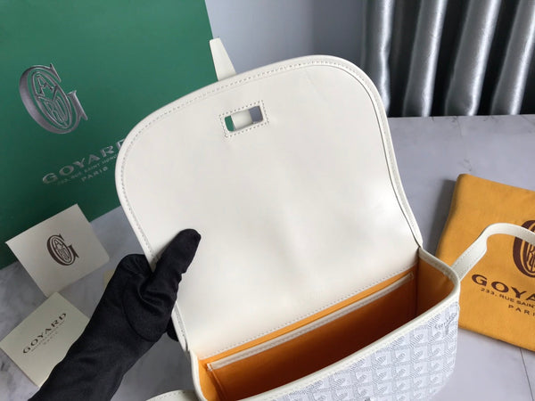 BORSA BELVEDERE PM 21CM TELA BIANCA